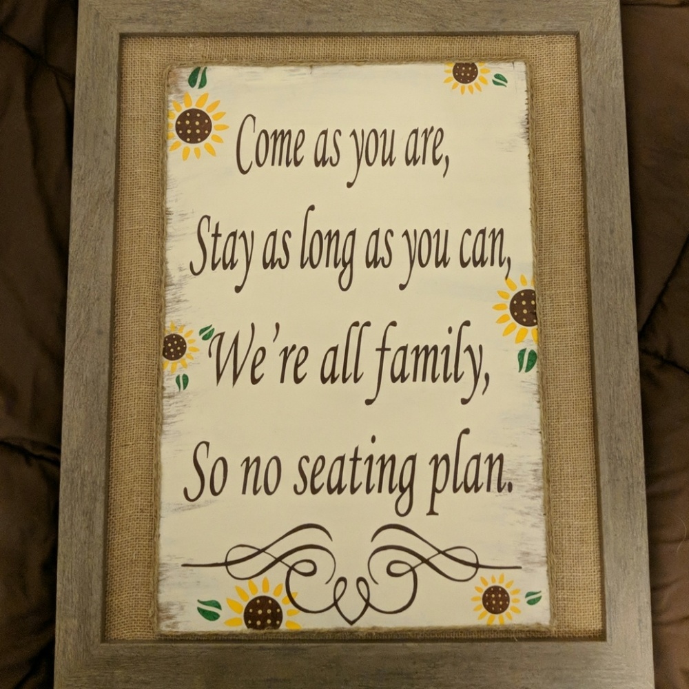 Wedding or any event. Rustic, no seating plan.